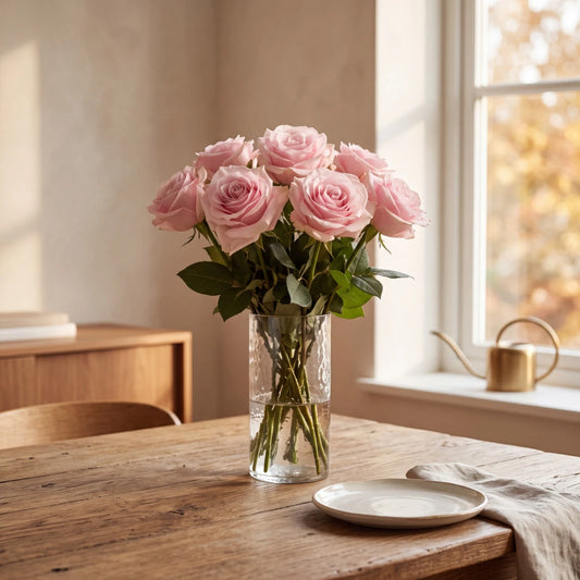 Fairtrade Rosenstrauss - rosa Rosen