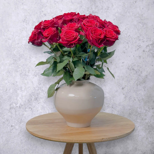 Fairtrade Rosenstrauss – rote Rosen