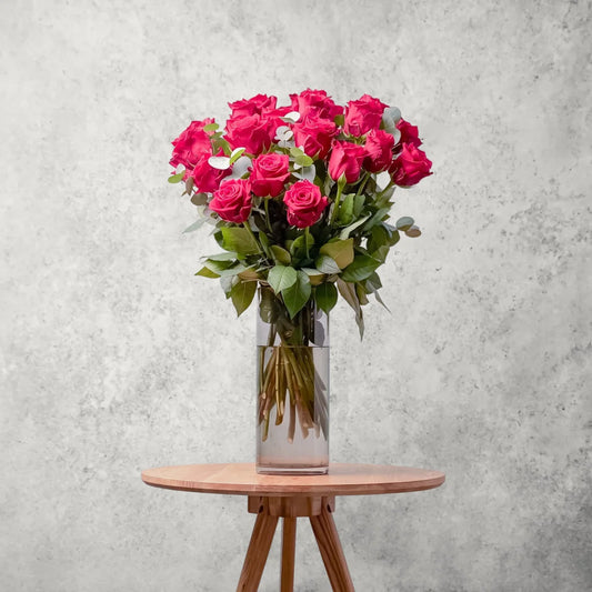 Fairtrade Rosenstrauss – rote Rosen