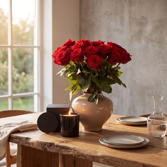 Fairtrade Rosenstrauss – rote Rosen