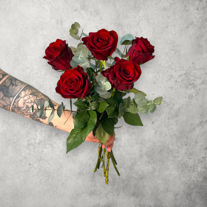 Fairtrade Rosenstrauss - Rot