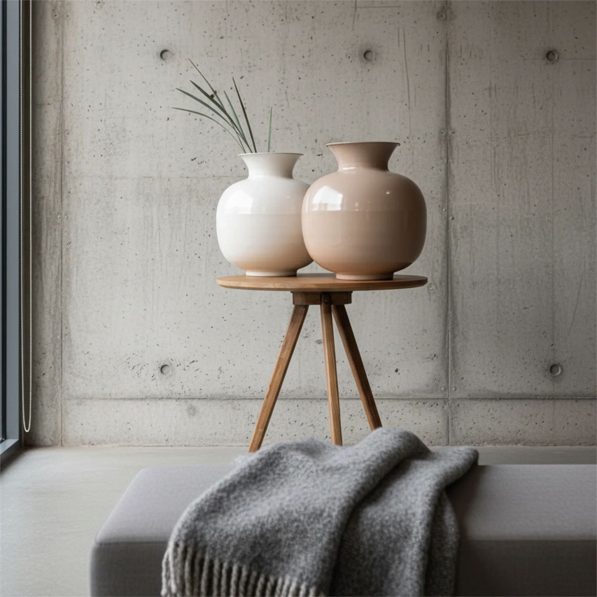 Blumenvase Metall