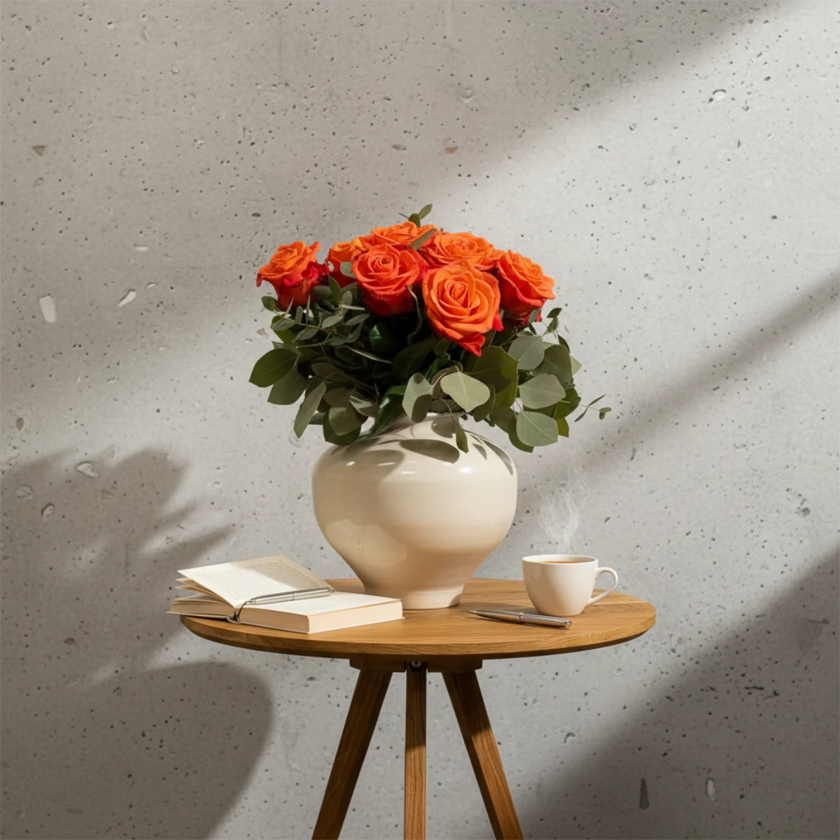 Blumenvase Metall