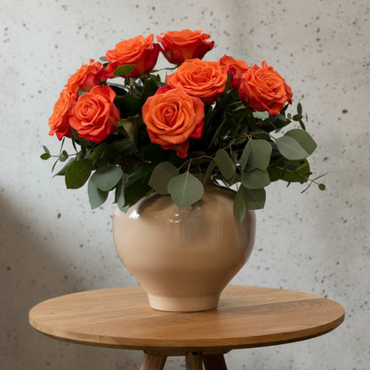 Blumenvase Metall