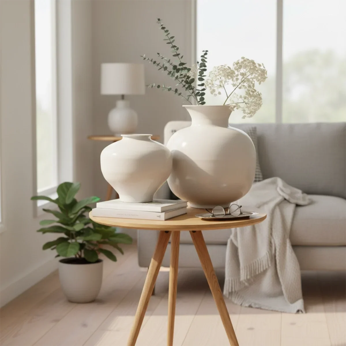 Blumenvase Metall
