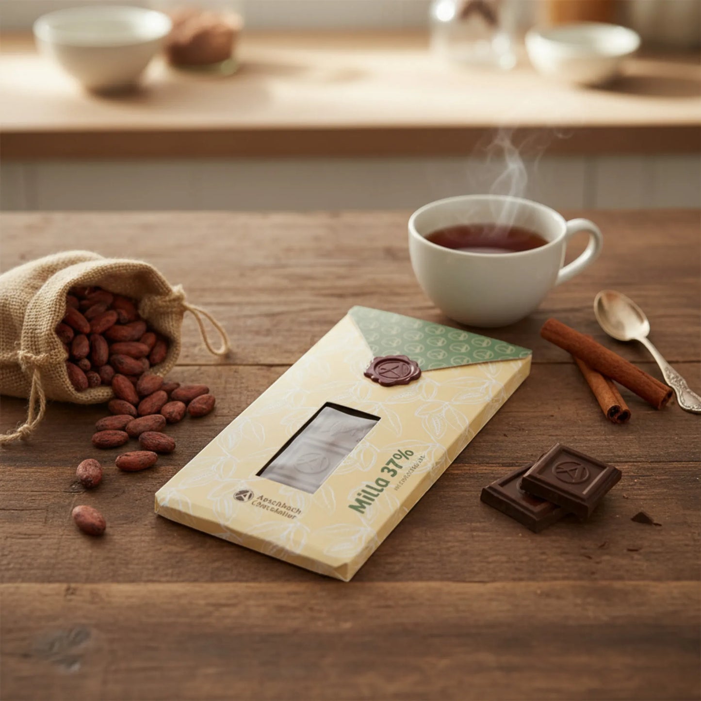 Aeschbach Chocolatier Milla 37% – Milchschokolade