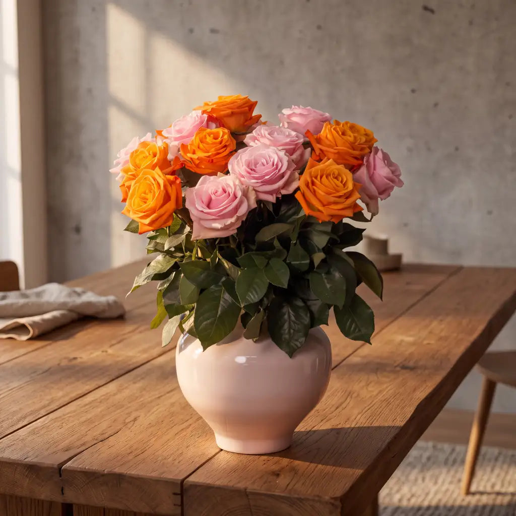 Fairtrade Rosenstrauss – Gemischte Farben