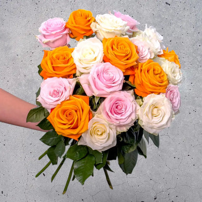 Fairtrade Rosenstrauss – Gemischte Farben