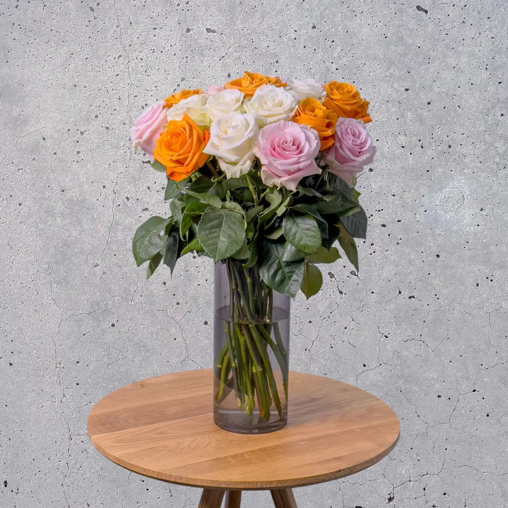Fairtrade Rosenstrauss – Gemischte Farben