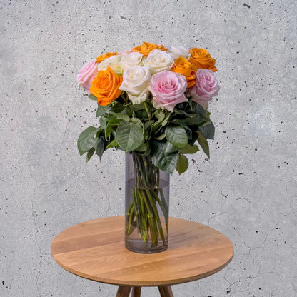 Fairtrade Rosenstrauss – Gemischte Farben