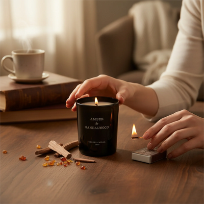 Cereria Mollá Premium Duftkerze - Amber & Sandalwood