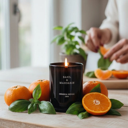 Cereria Mollá Premium Duftkerze - Basil & Mandarin